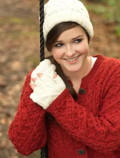 Cheap Handknit Aran Ski Hat Women Irish Wool Hats|Caps & Hats