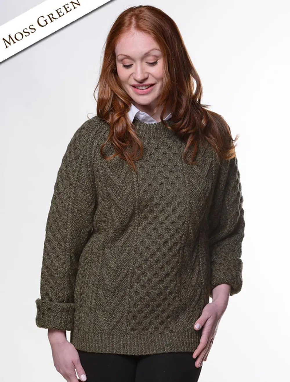 Best Sale Hand-knit Chevron Stitch Sweater Women Sweaters