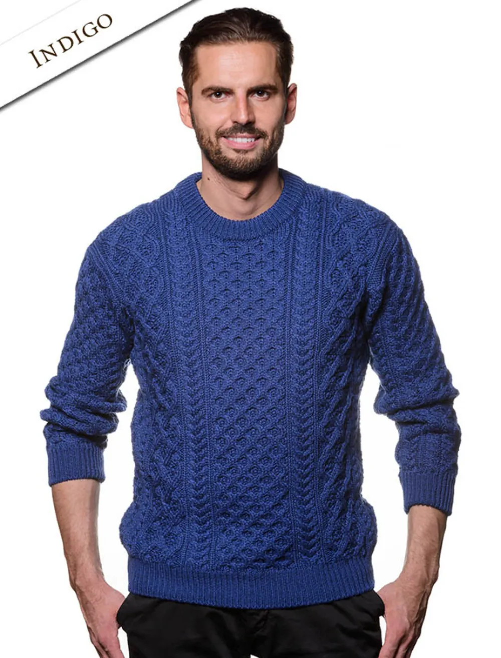 Online Heavyweight Merino Wool Aran Sweater Sweaters