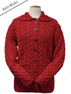 Online Honeycomb Button-Up Cardigan Women Cardigans, Jackets & Coatigans