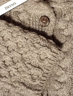 Online Honeycomb Button-Up Cardigan Women Cardigans, Jackets & Coatigans