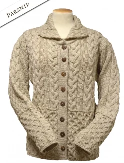Online Honeycomb Button-Up Cardigan Women Cardigans, Jackets & Coatigans