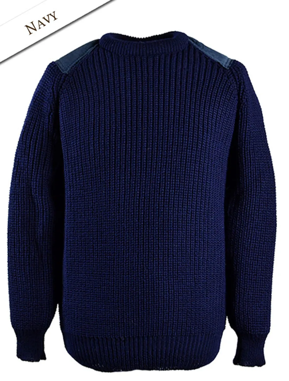 Best Irish Fishermans Ribbed Sweater with Patches Sweaters