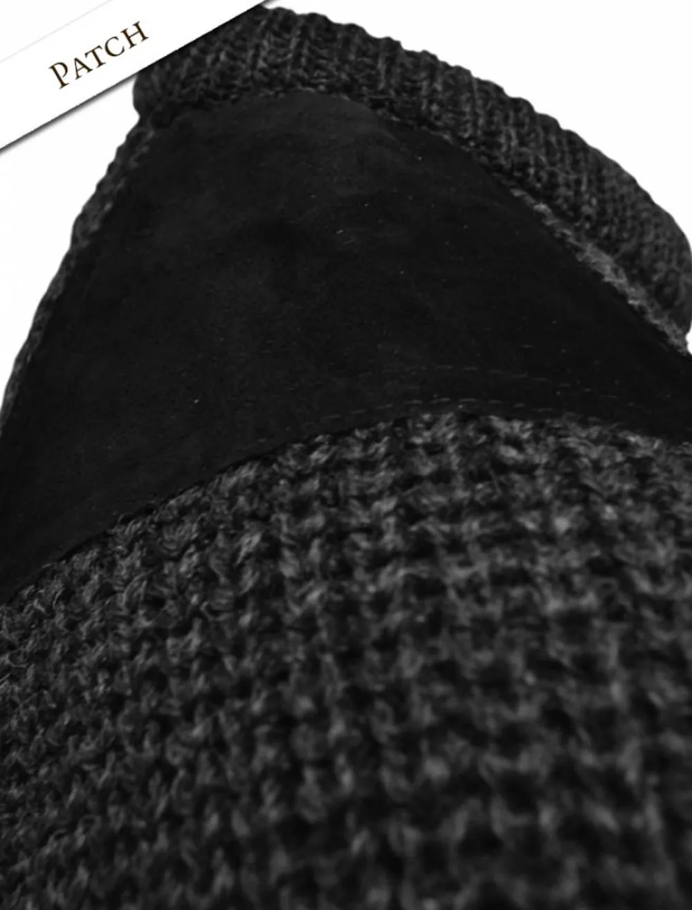 Best Irish Fishermans Ribbed Sweater with Patches Sweaters
