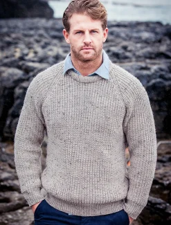 Flash Sale Irish Fishermans Ribbed Sweater Sweaters