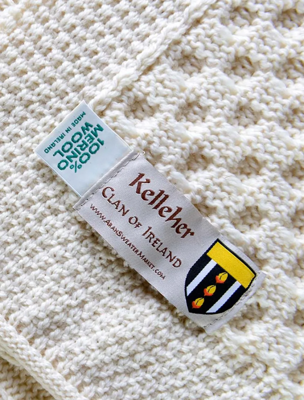 Cheap Kelleher Clan Aran Throw Clan Throws
