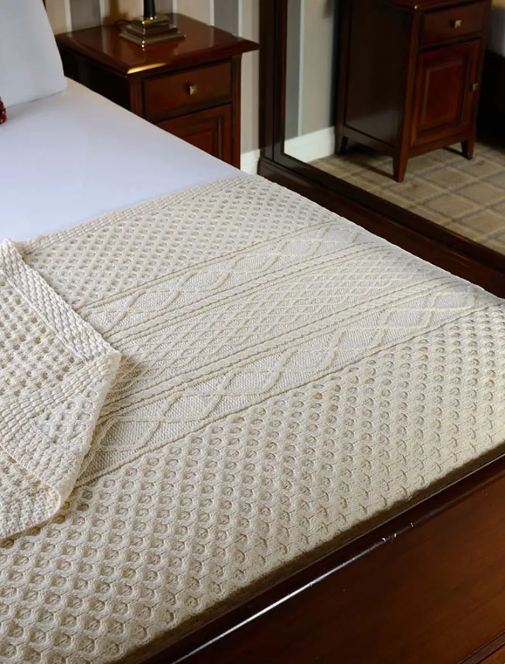 Cheap Kennedy Clan Aran Throw Clan Throws