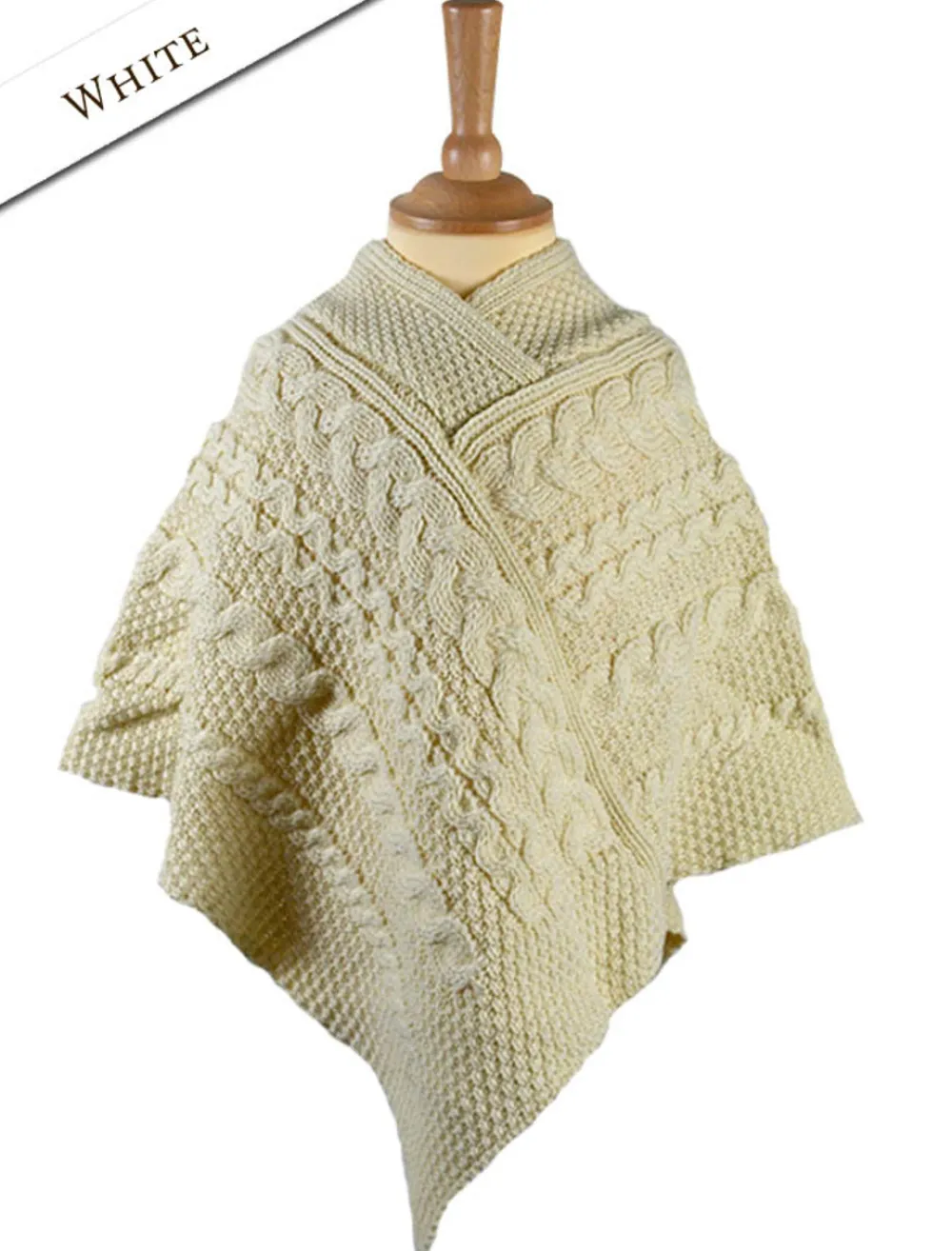 Online Kids Cable Knit Aran Poncho Kids Sweaters, Cardigans & Jackets