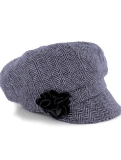 Shop Ladies Tweed Newsboy Hat - Lilac Women Caps & Hats