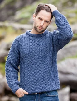 Fashion Lightweight Traditional Aran Mens Wool Sweater Sweaters