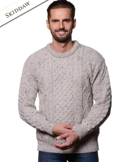 Fashion Lightweight Traditional Aran Mens Wool Sweater Sweaters