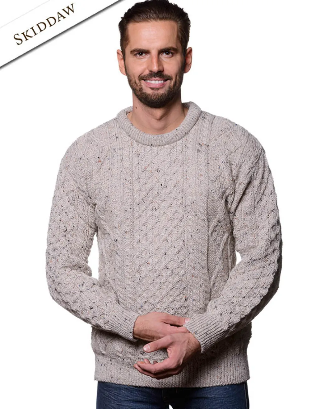 Fashion Lightweight Traditional Aran Mens Wool Sweater Sweaters