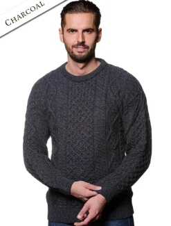 Fashion Lightweight Traditional Aran Mens Wool Sweater Sweaters