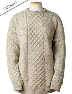 Store Lightweight Traditional Aran Wool Sweater Women Sweaters