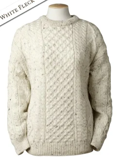 Store Lightweight Traditional Aran Wool Sweater Women Sweaters