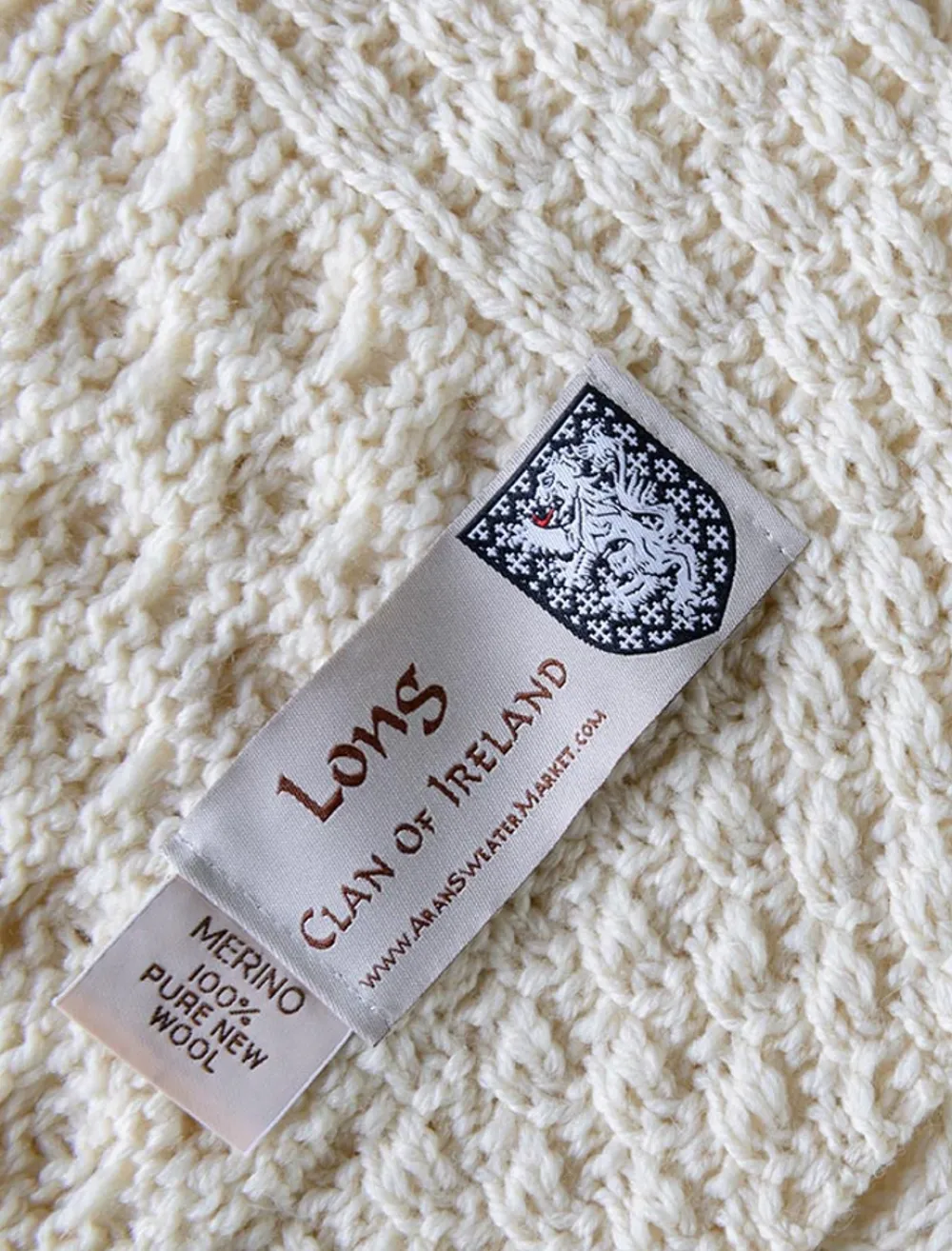 Sale Long Clan Aran Throw Clan Throws