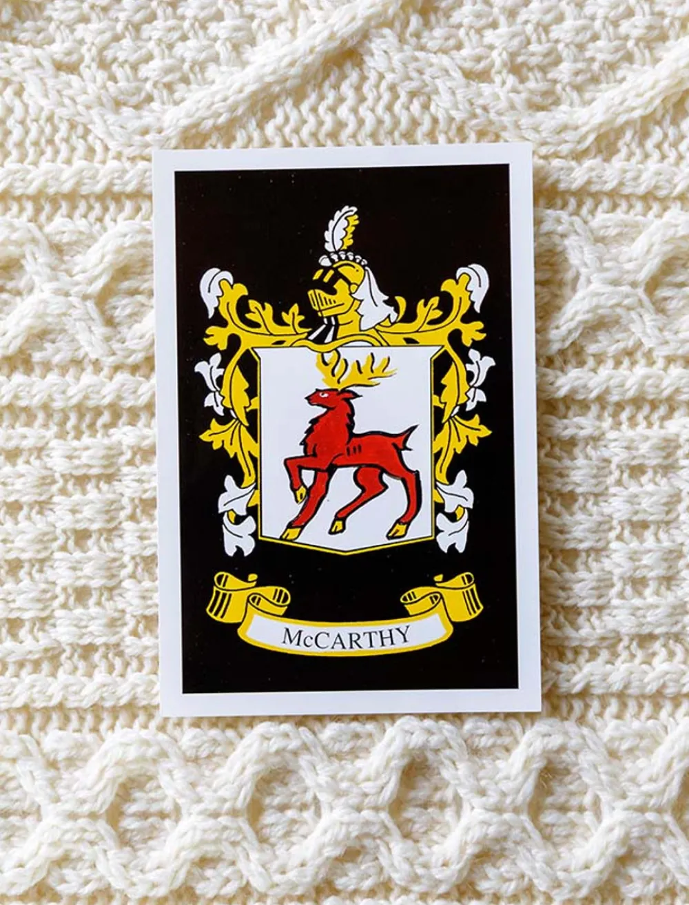 Flash Sale Mc Carthy Clan Aran Throw Clan Throws