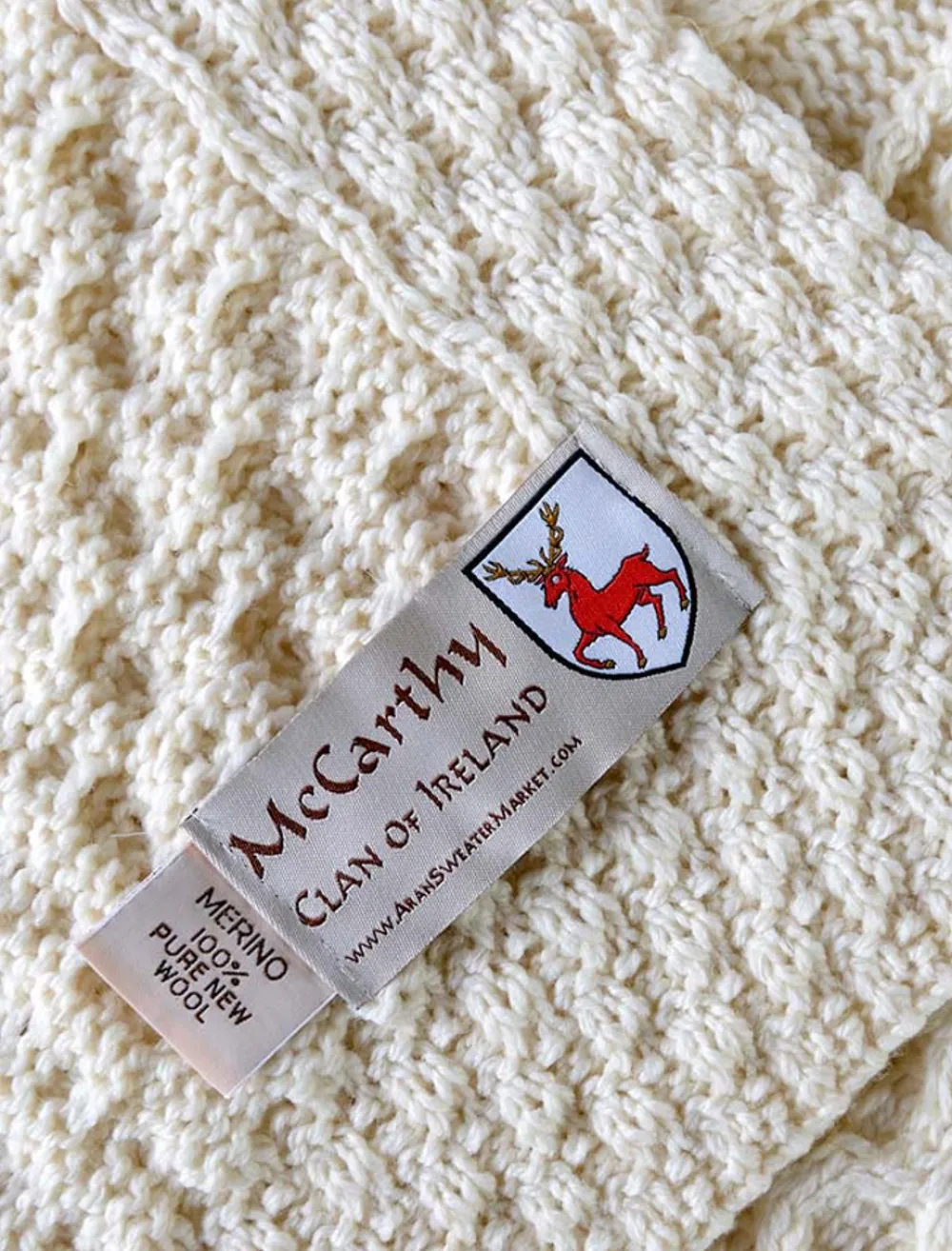 Flash Sale Mc Carthy Clan Aran Throw Clan Throws