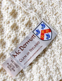 Outlet Mc Dermott Clan Aran Throw Clan Throws