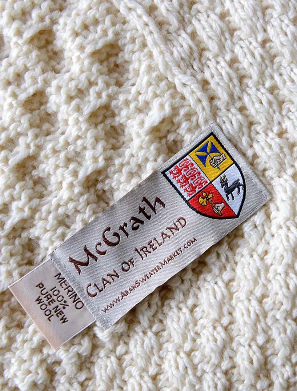 Shop Mc Grath Clan Aran Throw Clan Throws