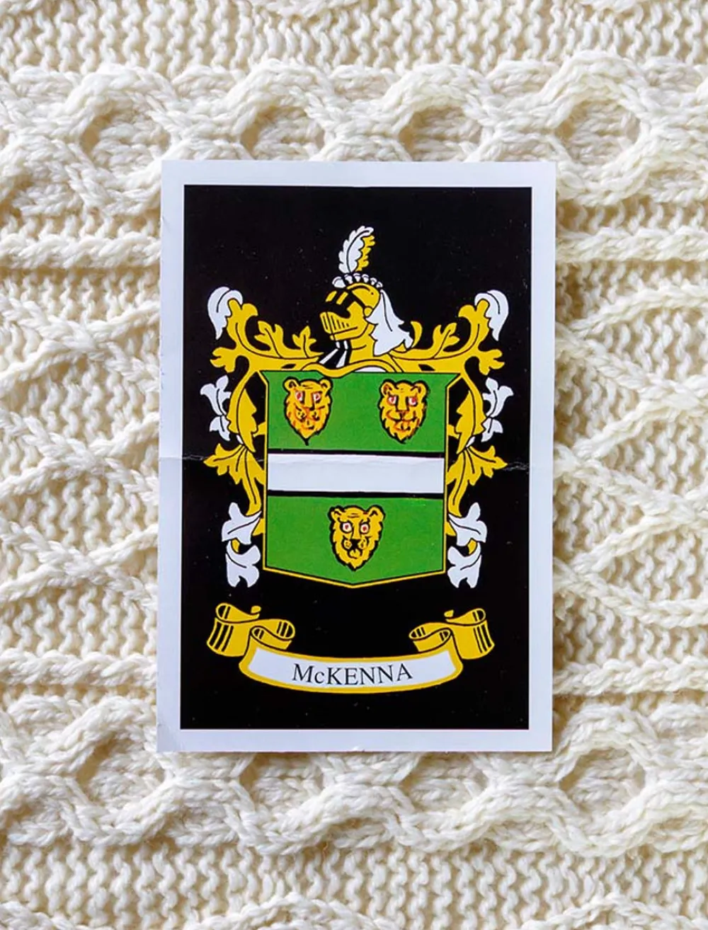 Discount Mc Kenna Clan Aran Throw Clan Throws