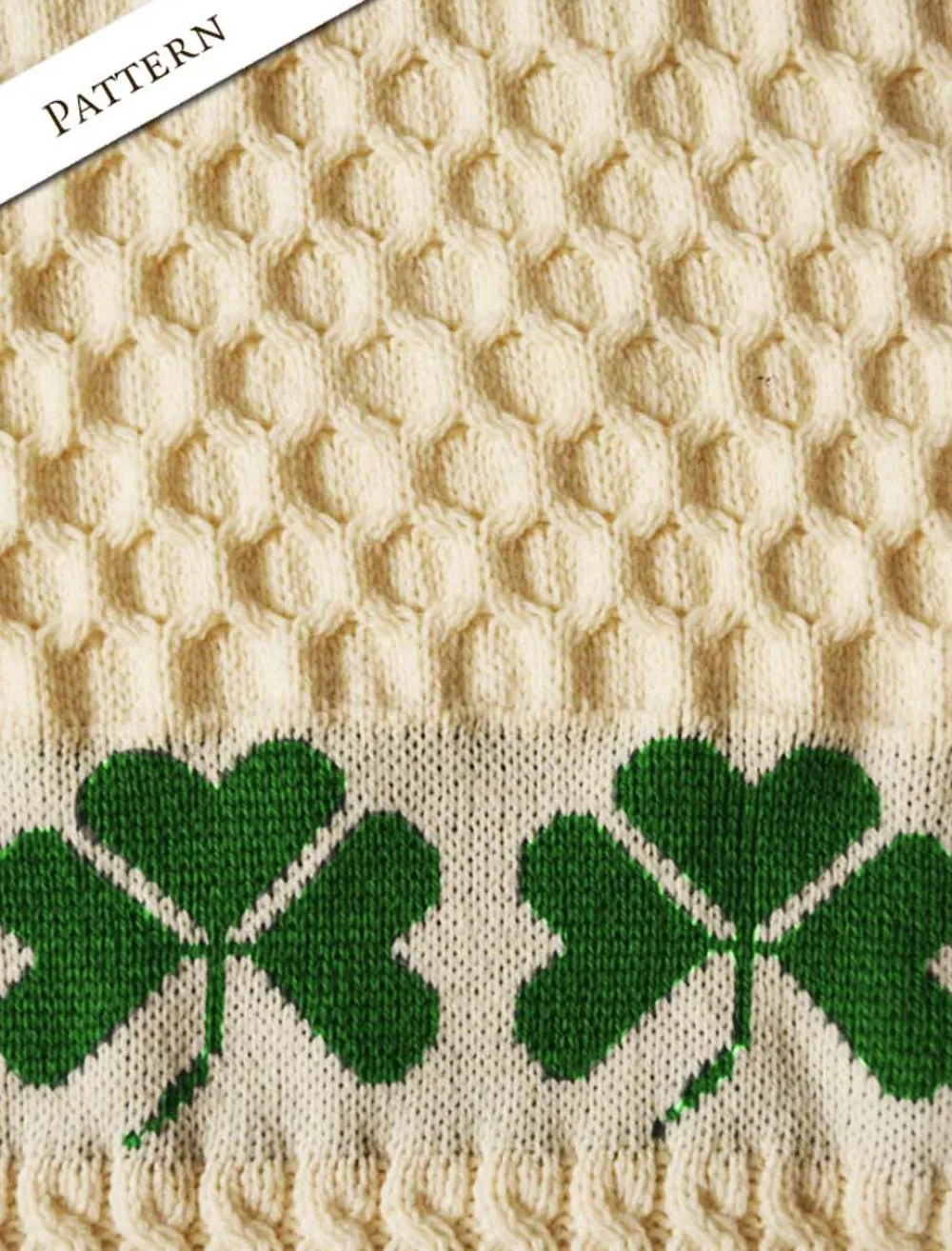 Online Medium Merino Shamrock Throw Knitted Wool Throws