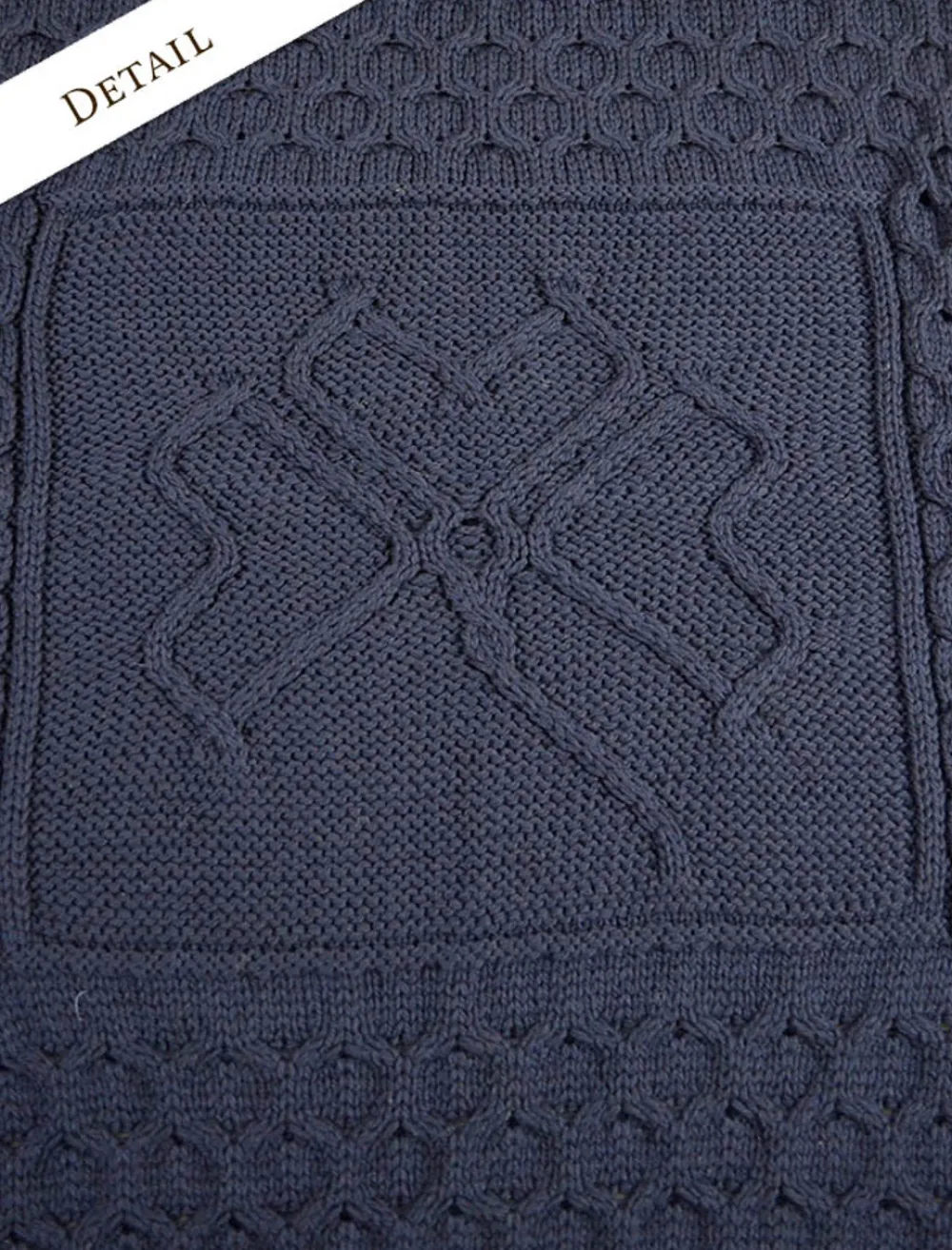 Online Medium Merino Shamrock Throw Knitted Wool Throws