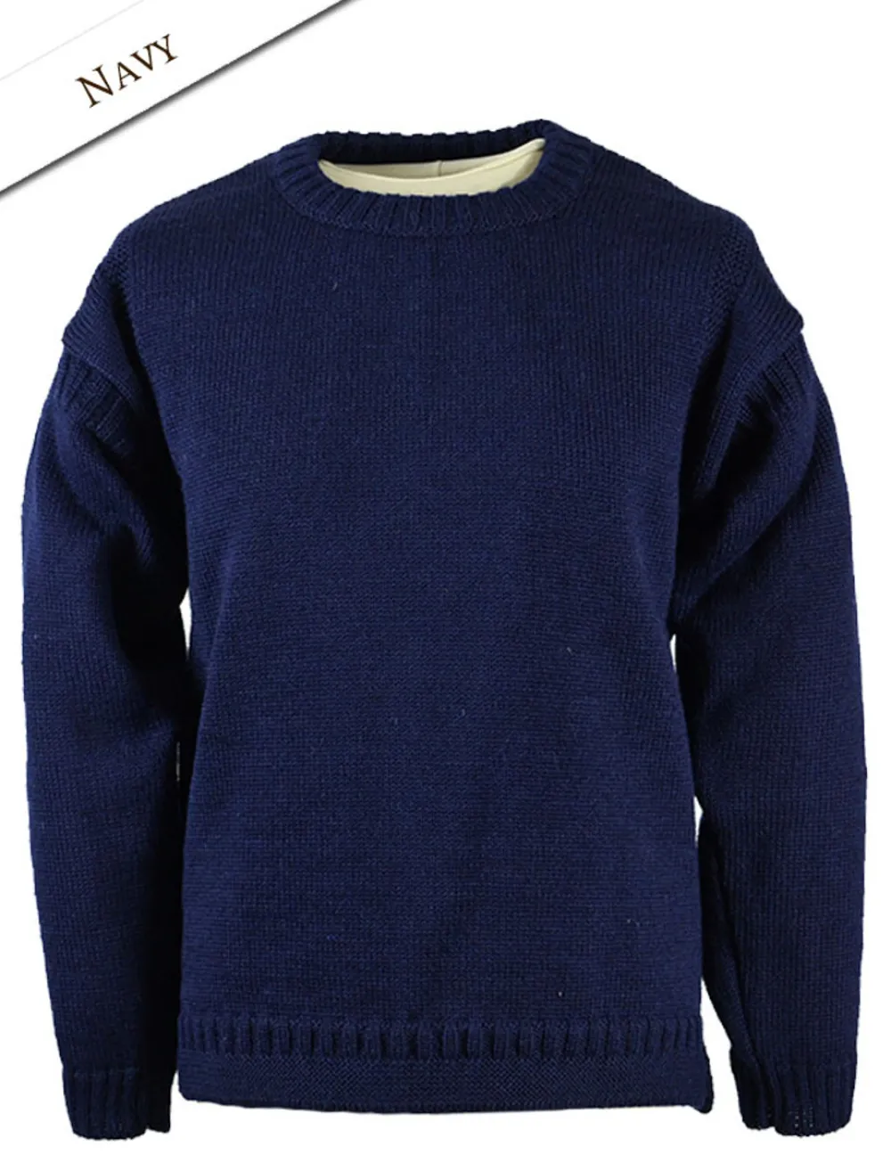 Best Sale Mens Crew Neck Guernsey Sweater Sweaters