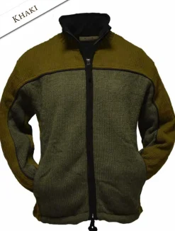 Outlet Men's Fleece Lined Wool Jacket Cardigans, Jackets & Coats