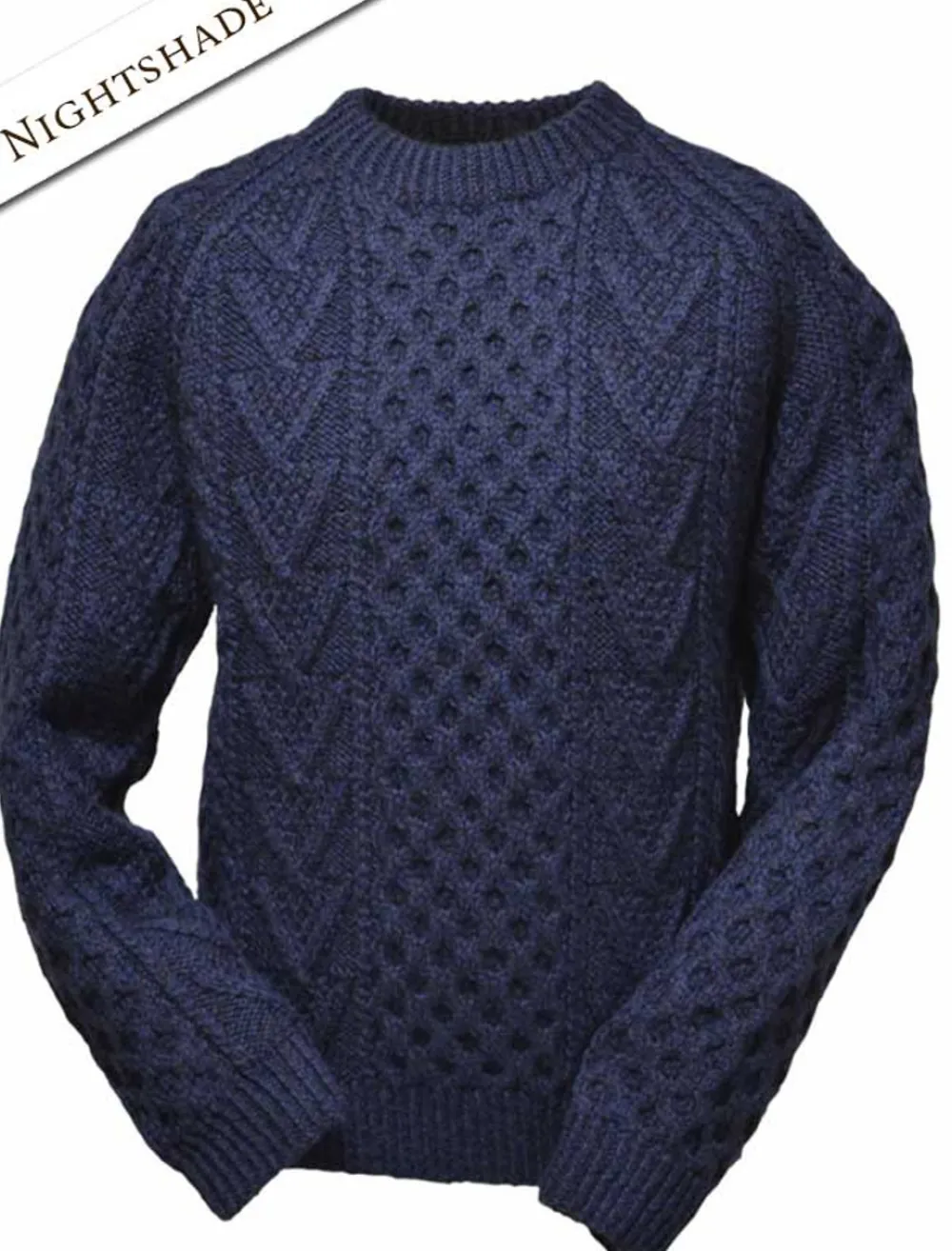 Cheap Mens Hand-knit Chevron Stitch Sweater Sweaters