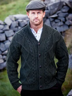 Outlet Men's Shawl Neck Diamond Cardigan Cardigans, Jackets & Coats