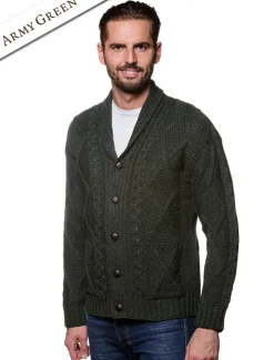 Outlet Men's Shawl Neck Diamond Cardigan Cardigans, Jackets & Coats