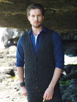 Best Men's V-Neck Wool Waistcoat Cardigans, Jackets & Coats