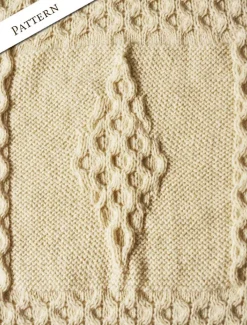 New Merino Shamrock Baby Throw Kids Baby Blankets & Throws|Knitted Wool Throws
