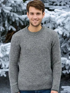 New Merino Textured Crew Neck Sweater Sweaters