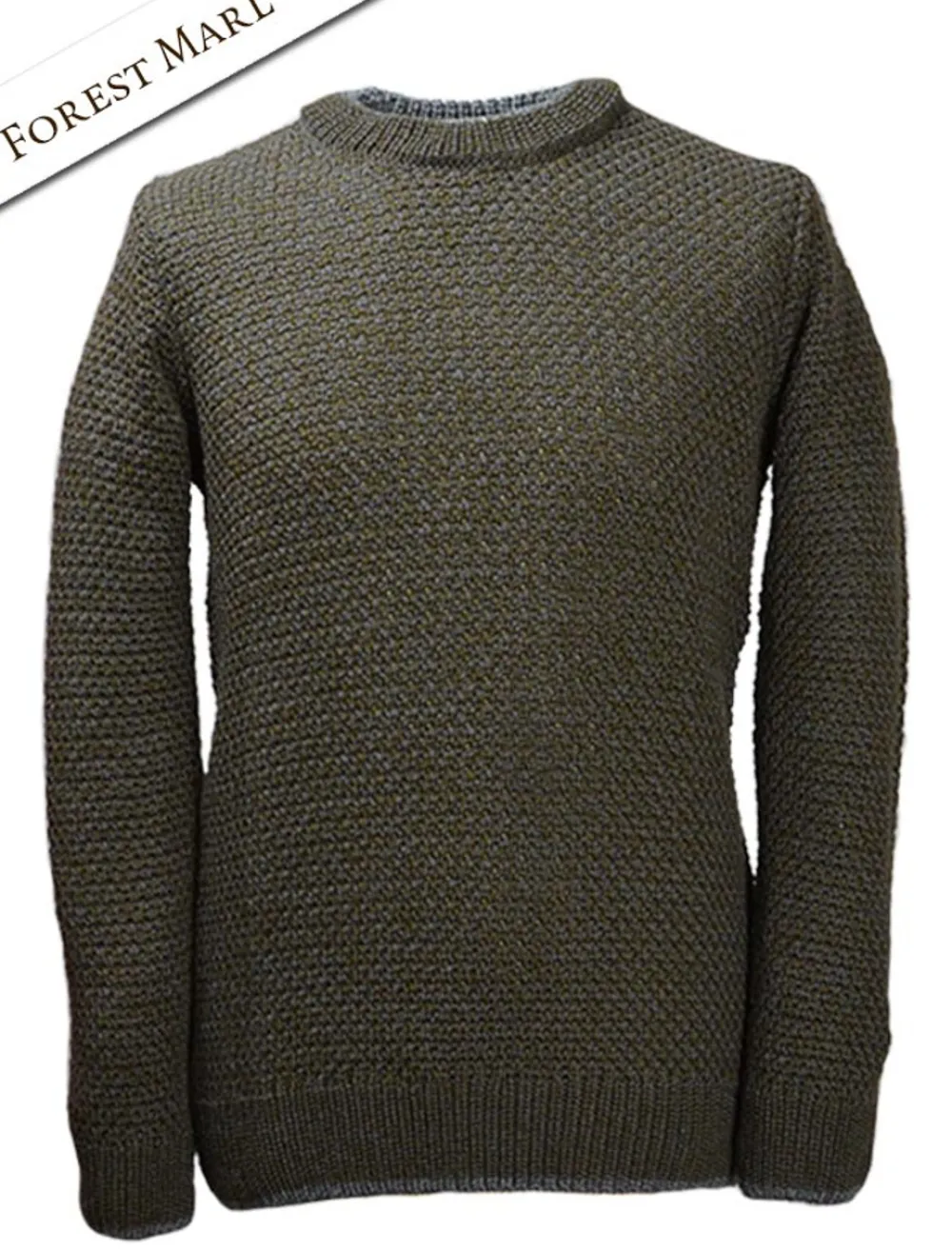 New Merino Textured Crew Neck Sweater Sweaters