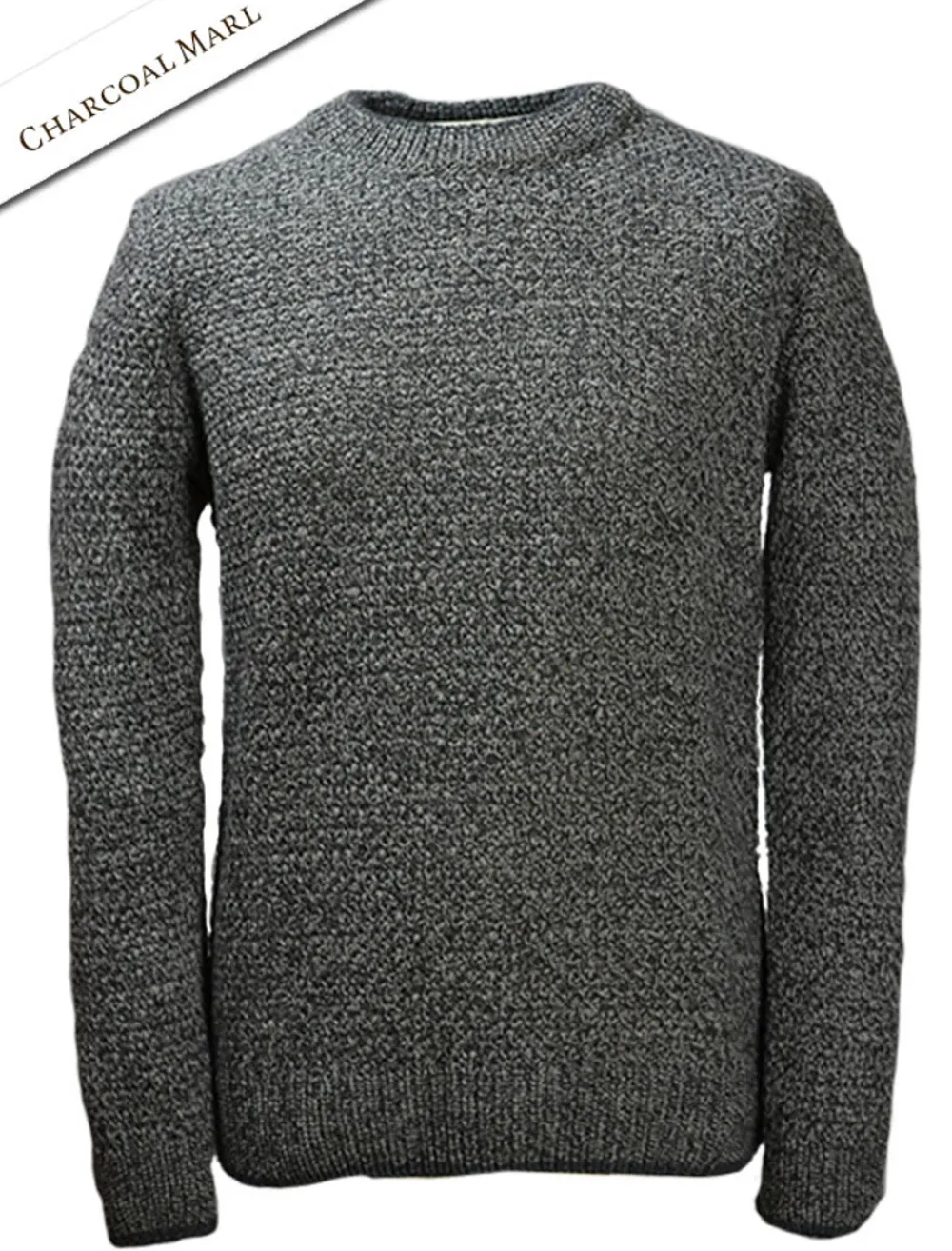 New Merino Textured Crew Neck Sweater Sweaters