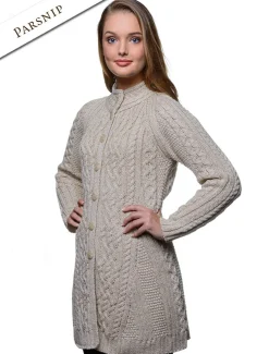 Cheap Merino Wool Flared Coat Women Cardigans, Jackets & Coatigans