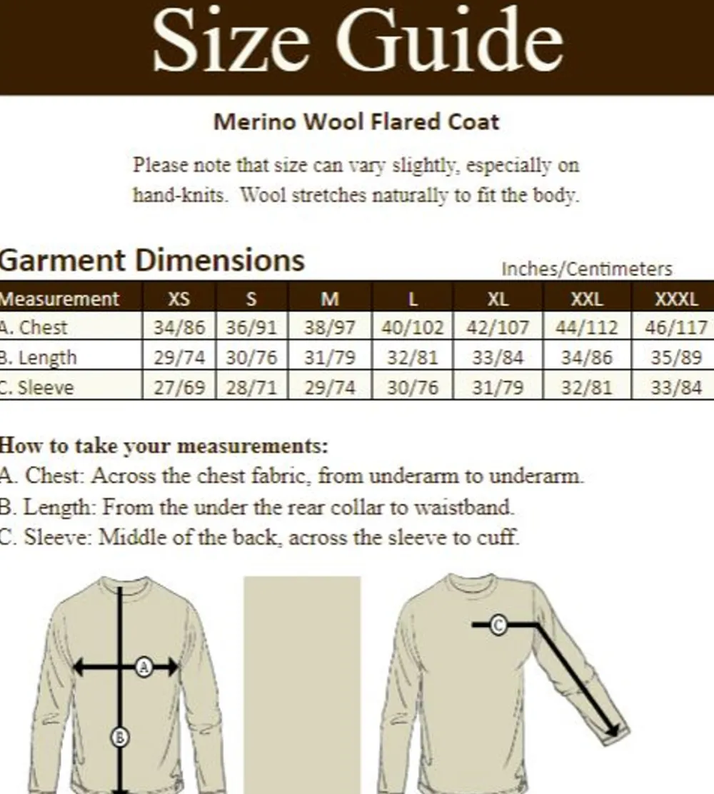 Cheap Merino Wool Flared Coat Women Cardigans, Jackets & Coatigans