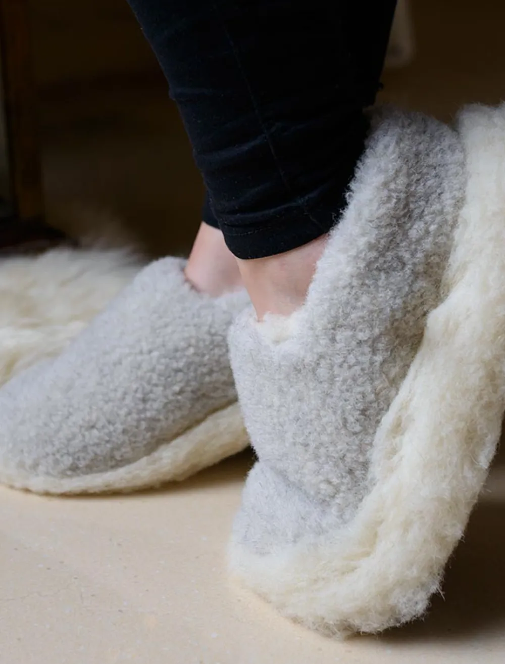 Sale Merino Wool Slipper Women Irish Wool Socks And Slippers|Irish Wool Socks & Slippers