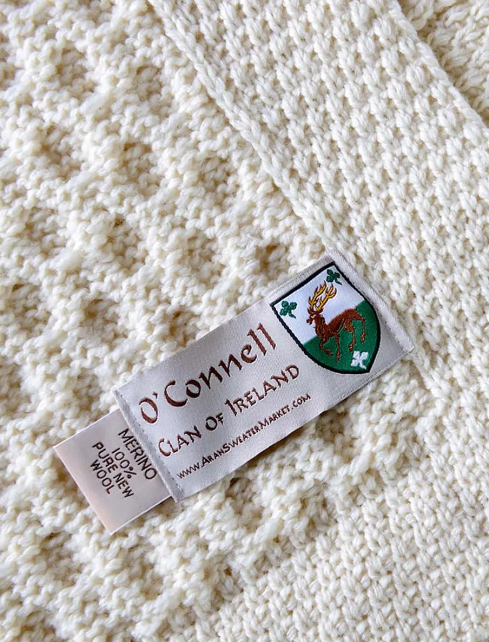 Online O'Connell Clan Aran Throw Clan Throws