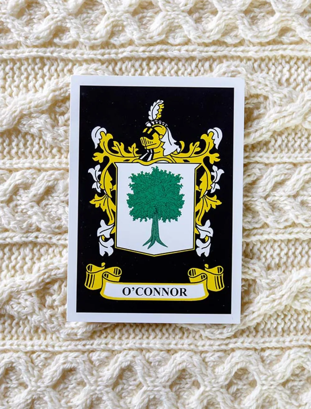 Sale O'Connor Clan Aran Throw Clan Throws