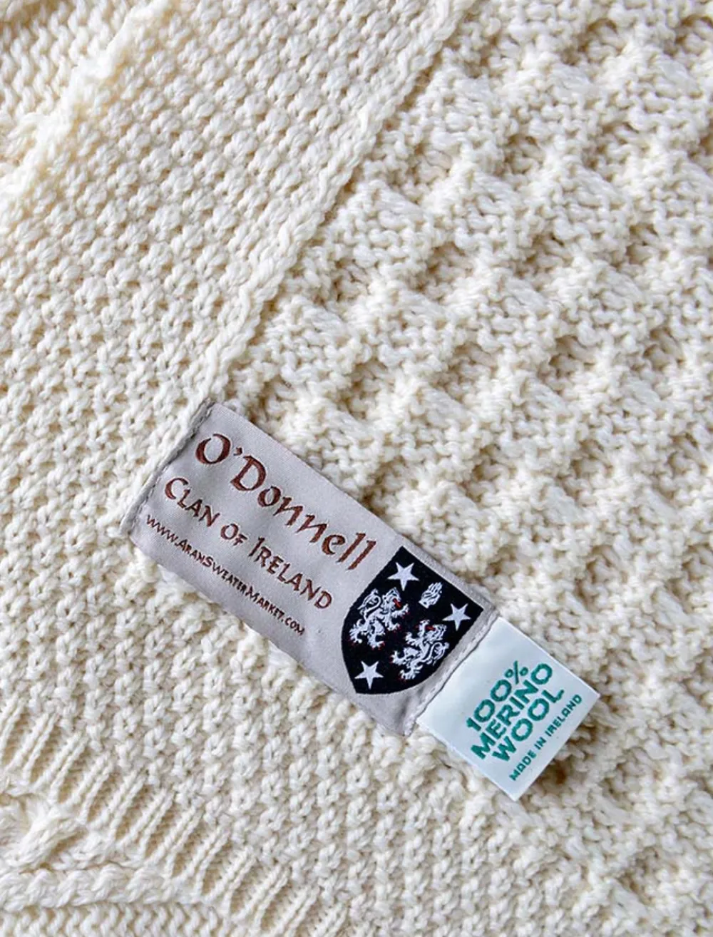 Sale O'Donnell Clan Aran Throw Clan Throws