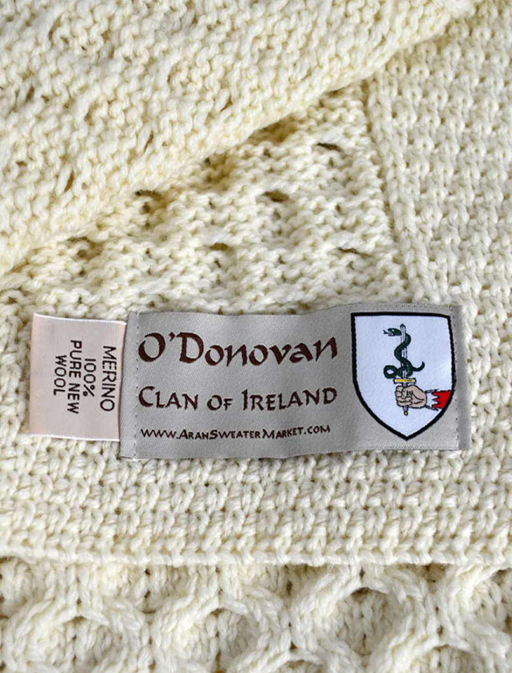 Cheap O'Donovan Clan Aran Throw Clan Throws