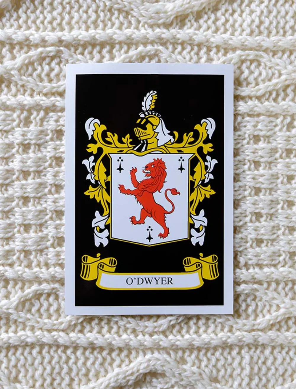 Outlet O'Dwyer Clan Aran Throw Clan Throws