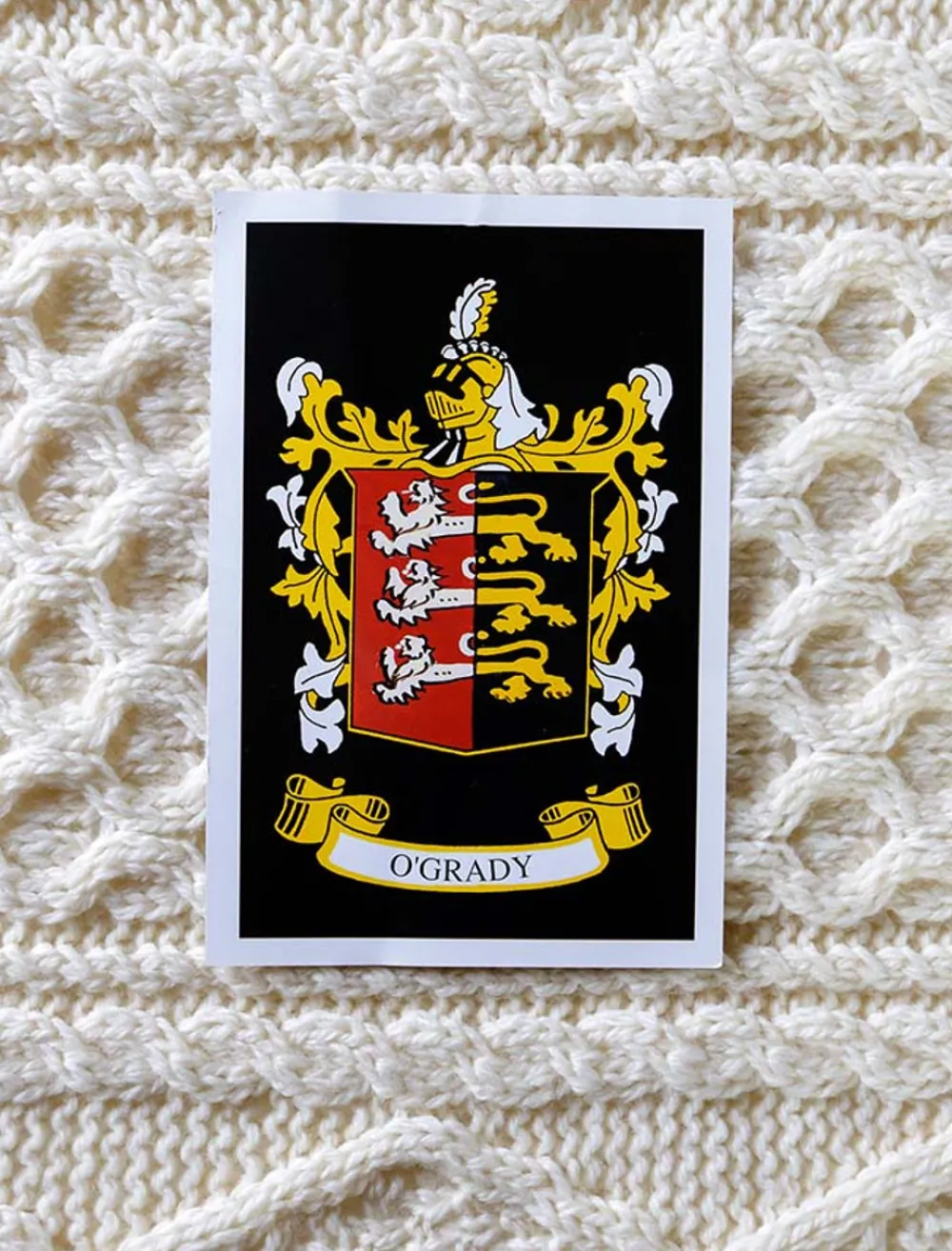 Flash Sale O'Grady Clan Aran Throw Clan Throws