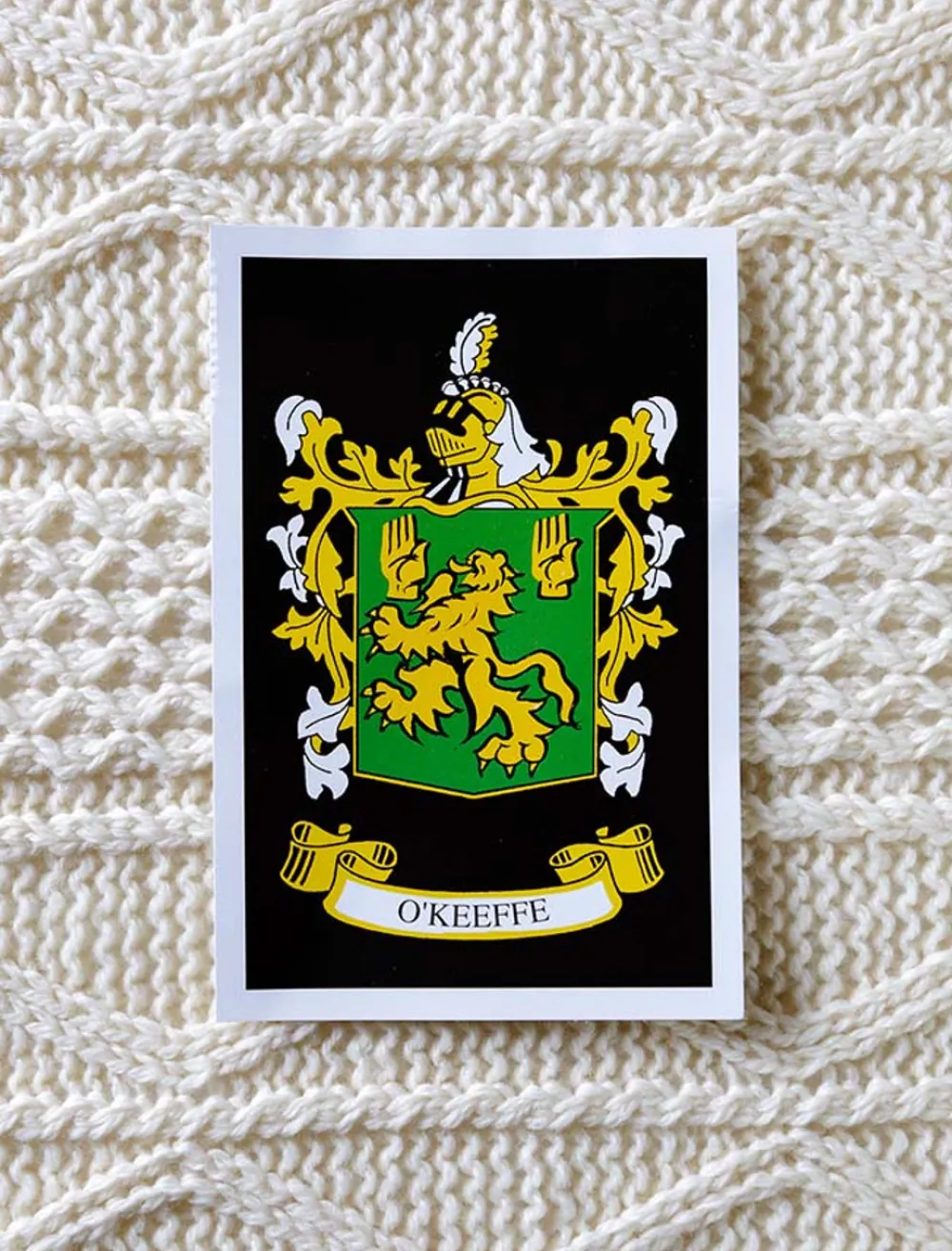 Cheap O'Keeffe Clan Aran Throw Clan Throws