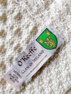 Cheap O'Keeffe Clan Aran Throw Clan Throws