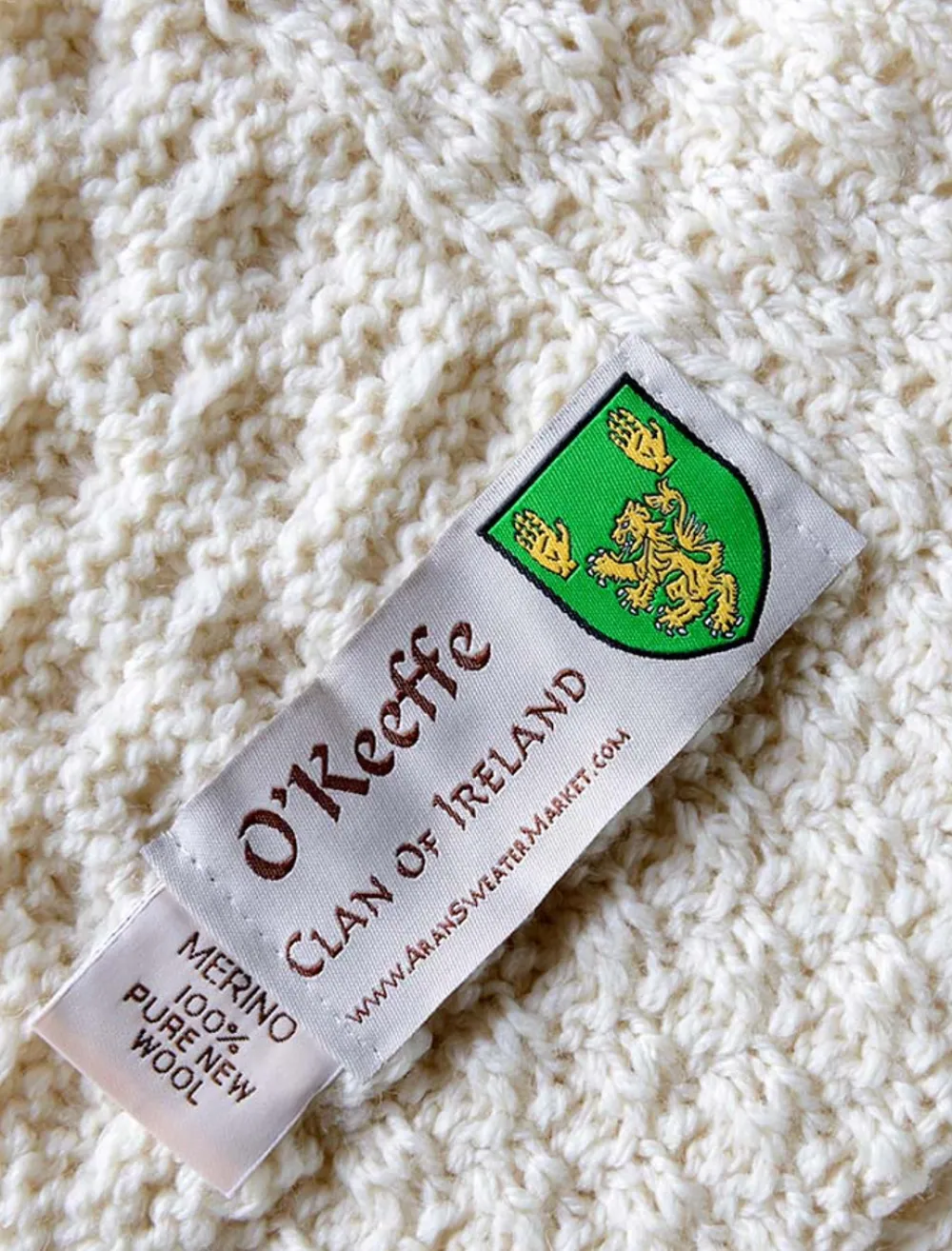 Cheap O'Keeffe Clan Aran Throw Clan Throws