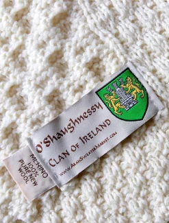 Cheap O'shaughnessey Clan Aran Throw Clan Throws